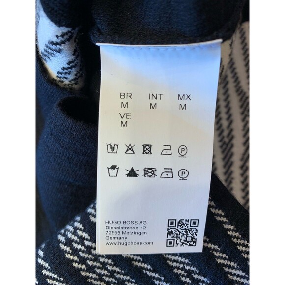 Hugo Boss Ponte Knit Sheath Dress Sz Medium Black Designer Luxury Business Italy - Picture 9 of 11